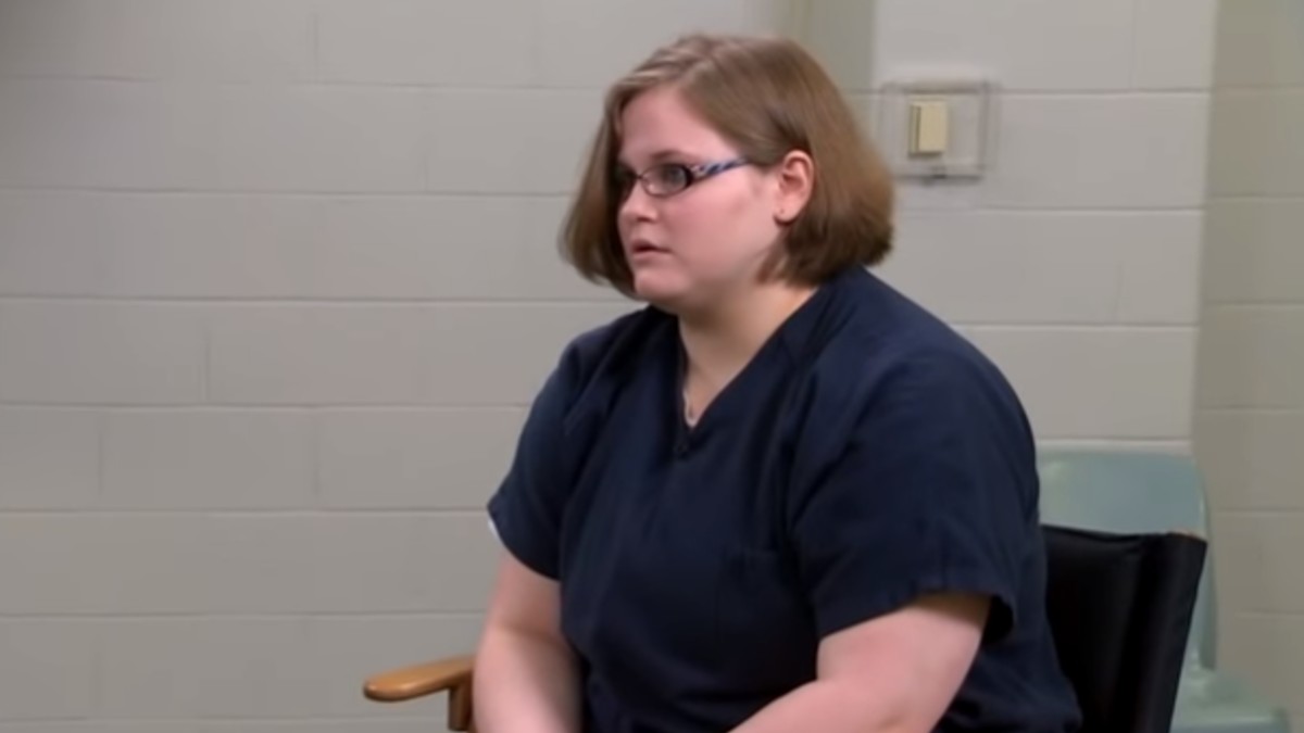 Hannah Stone in an interview from prison