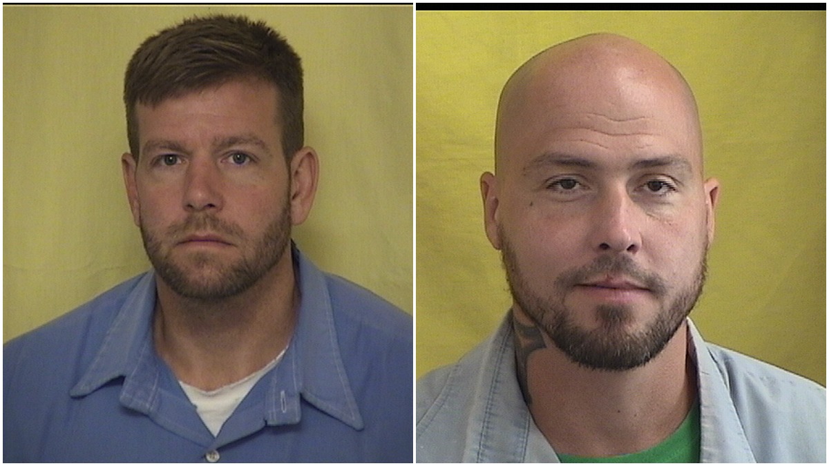 Mugshots of David Thorne and Joseph Wilkes
