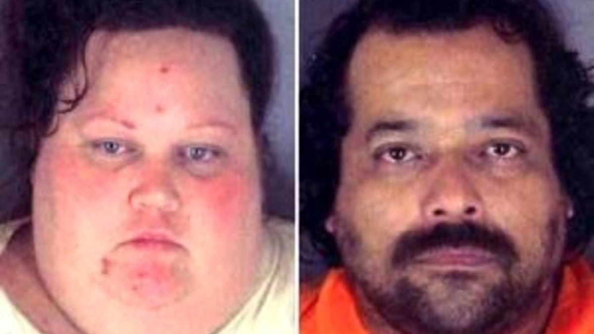 Mugshots of Cathy and Raul Sarinana