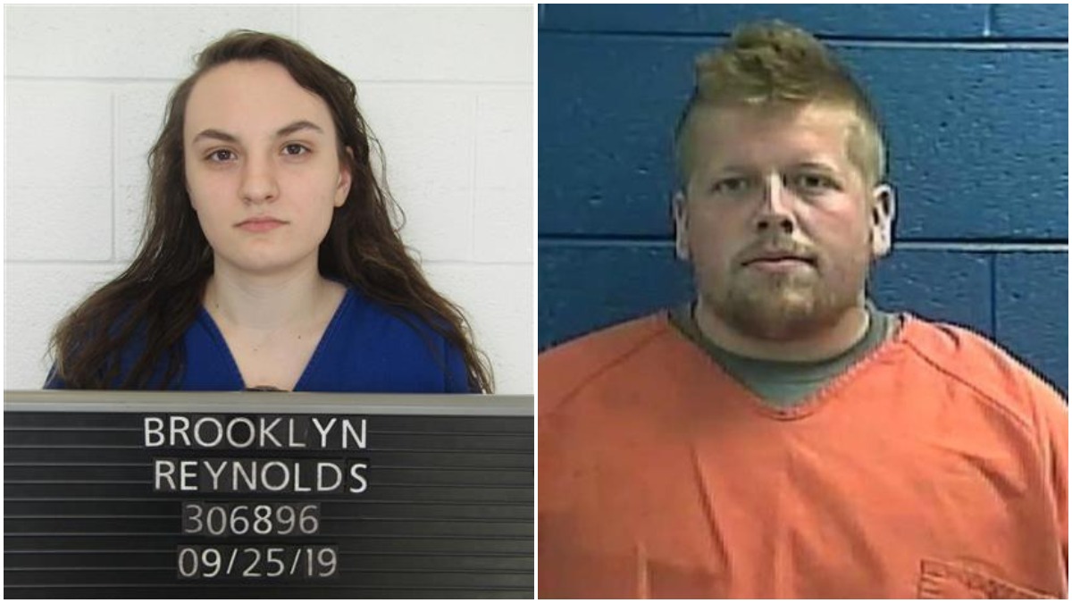 Mugshots of Brooklyn Reynolds and Chris Evans