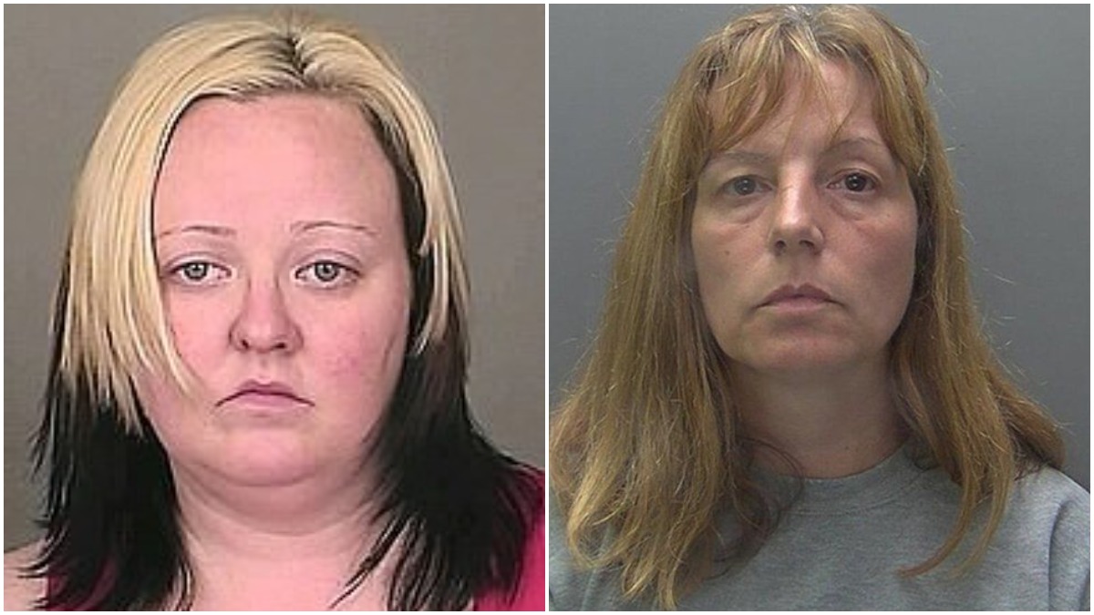 Mugshots of Catherina Voss and Angela Taylor