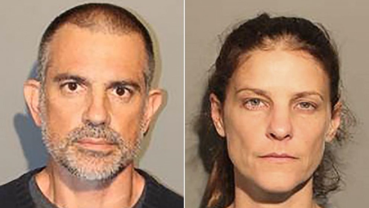 Mugshots of Fotis Dulos and Michelle Troconis