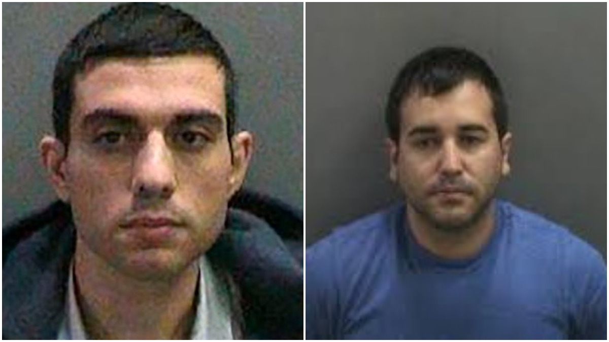 Mugshots of Hossein Nayeri and Kyle Handley