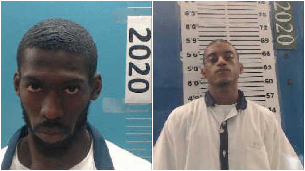 Mugshots of James Hampton and Dwayne Abney