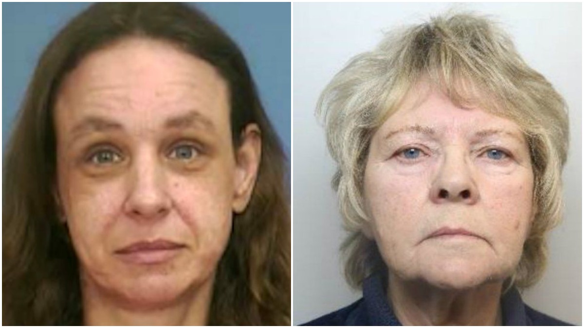 Mugshots of Lisa Jo Chamberlin and Carol Dawson