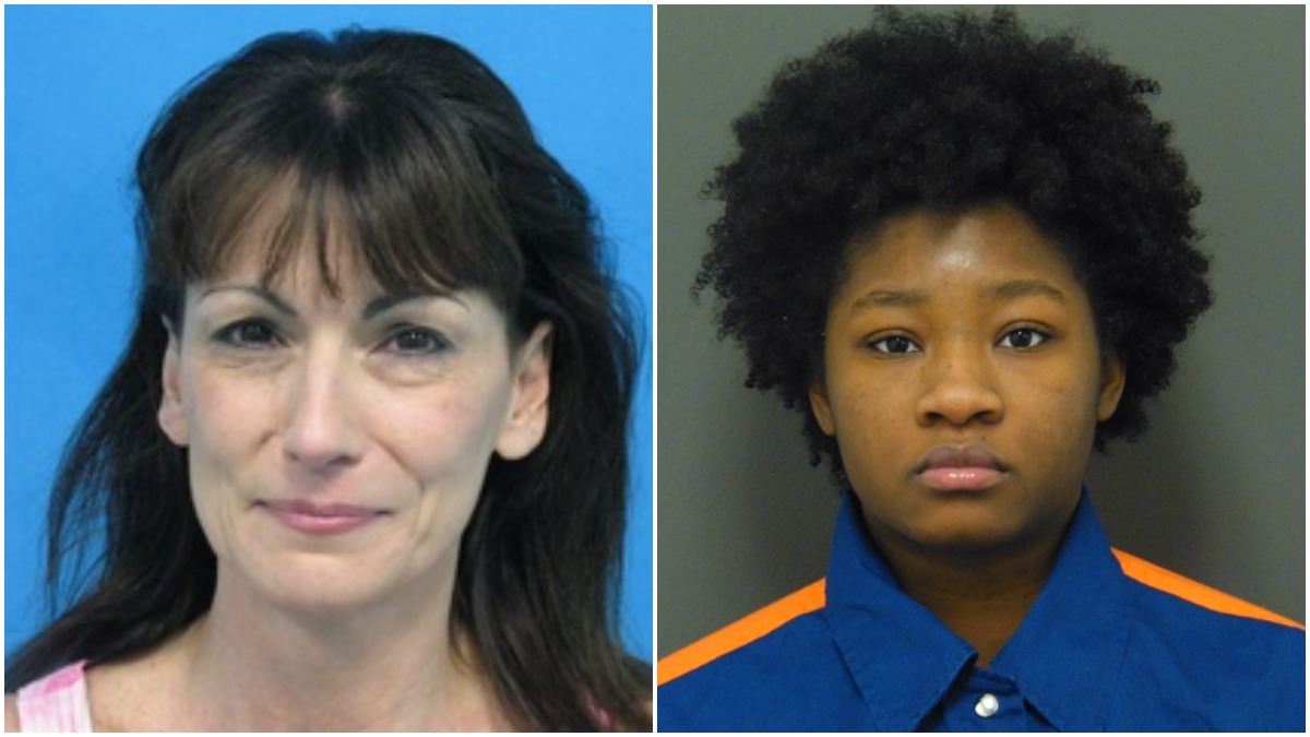 Mugshots of Michele Wiliams and Kemia Hassel