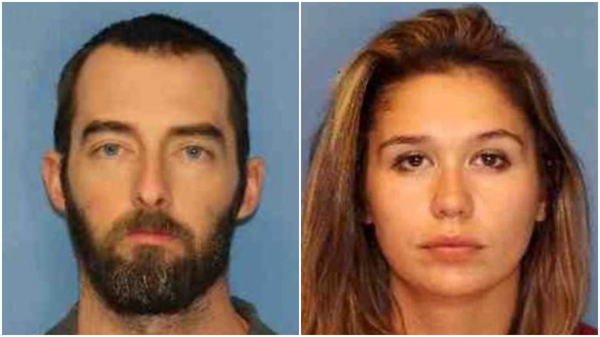 Mugshots of Tim Dean and Charlene Childers