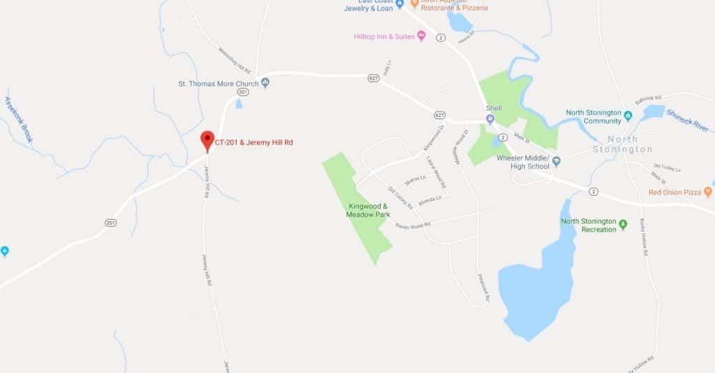 Map showing where Rebecca Koster's body was found
