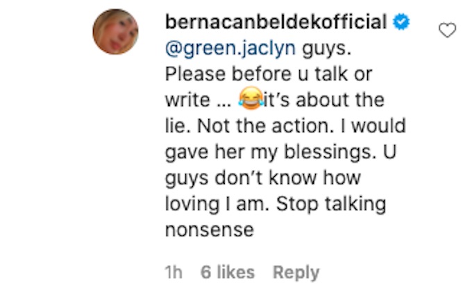 berna canbeldek reacts to fan comments challenge episode 7