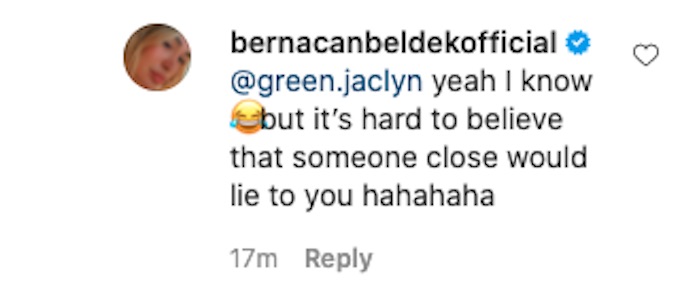 berna canbeldek comments about spies lies and allies footage