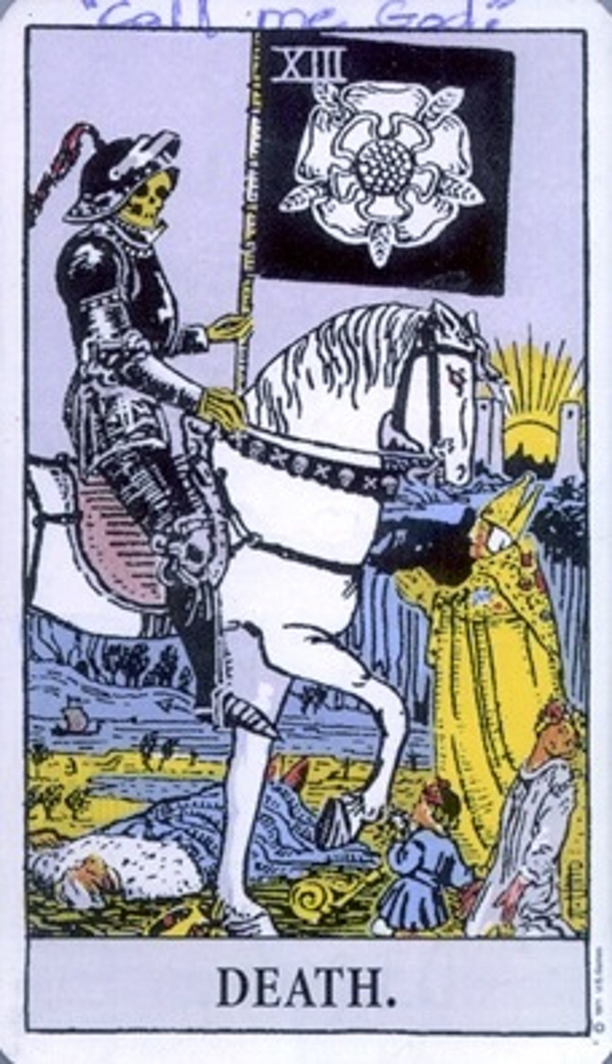A Death Tarot card left by the Beltway snipers 