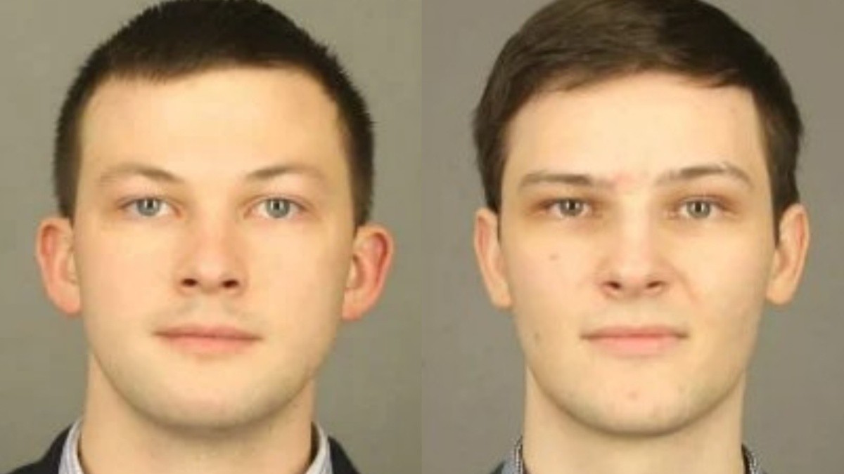 Mugshots of Colin and Alexander Rideout