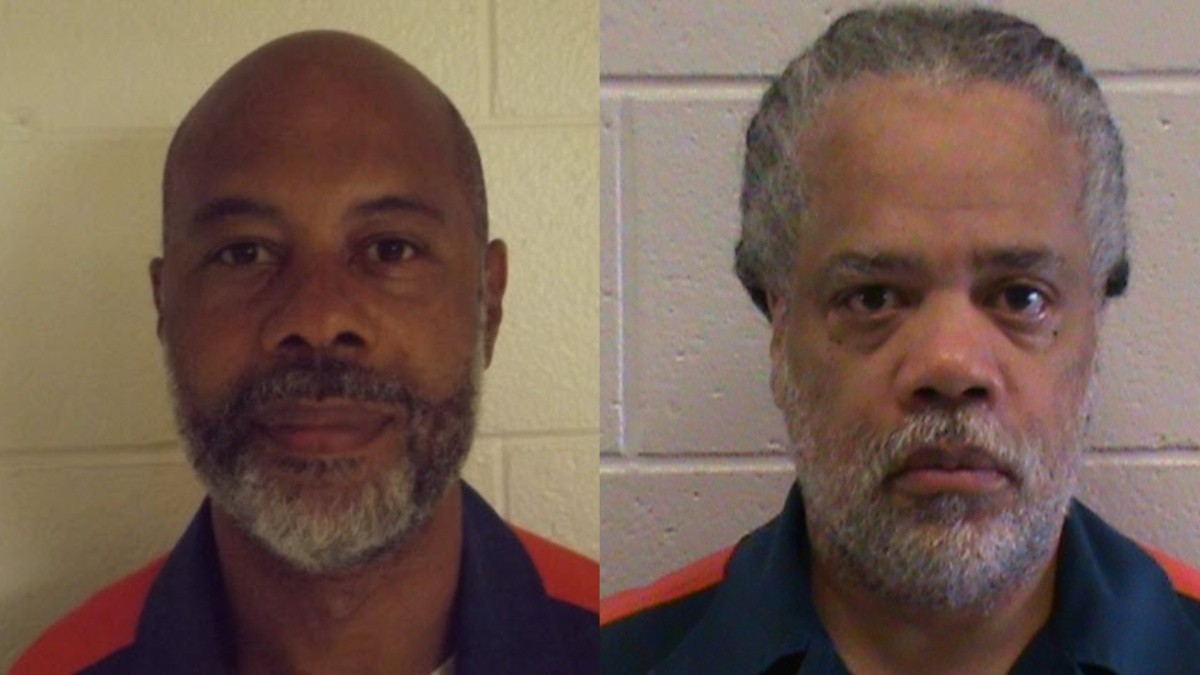 Mugshots of Andre Williams and Derrick Thompson