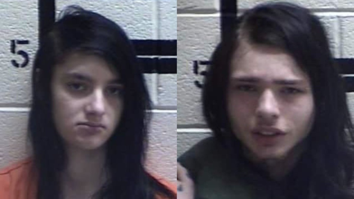Mugshots of Nadya Swartz and Justin Hooker
