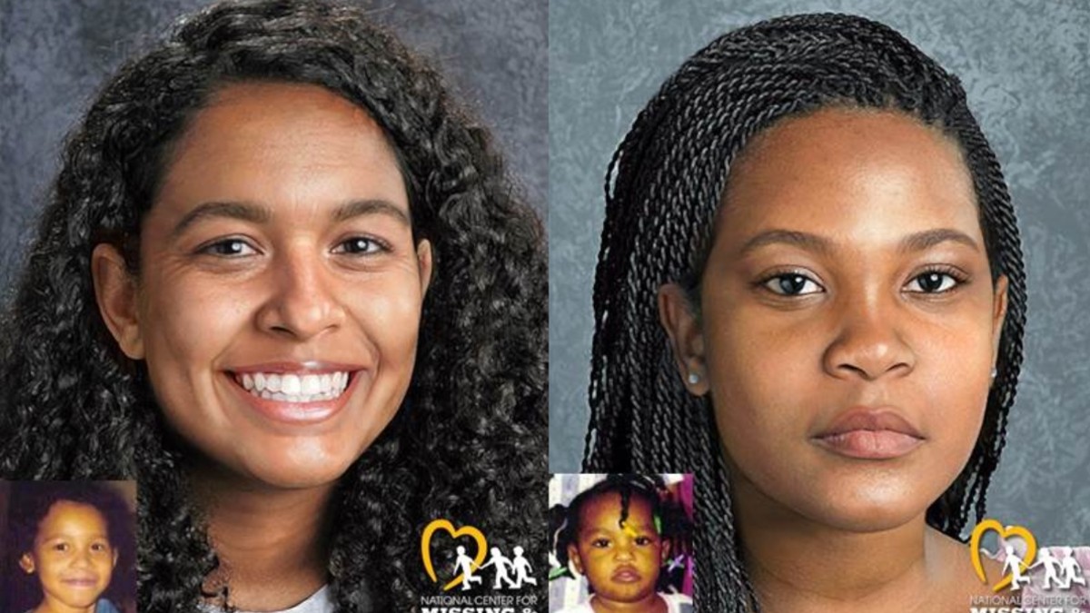 Age progressed Tionda and Diamond Bradley