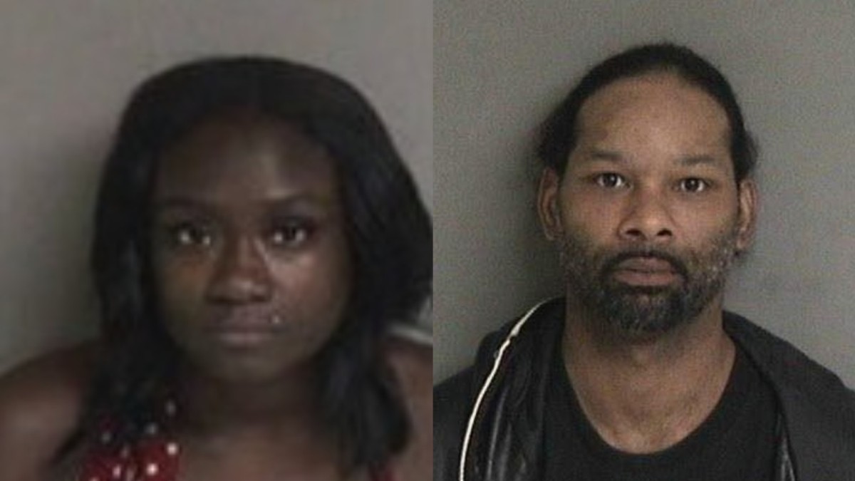 Mugshots of Chariott Burks and Wessley Brown
