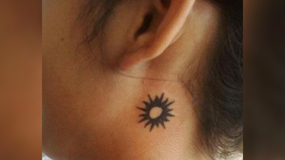Salinas's sun tattoo