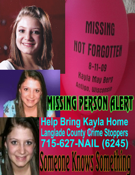 If you have any information about Kayla you can contact this number