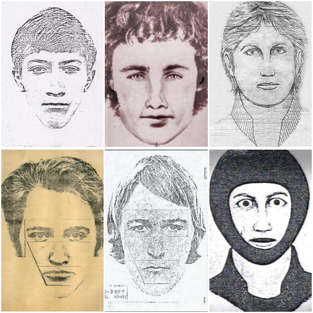 Various sketches of the Night Stalker