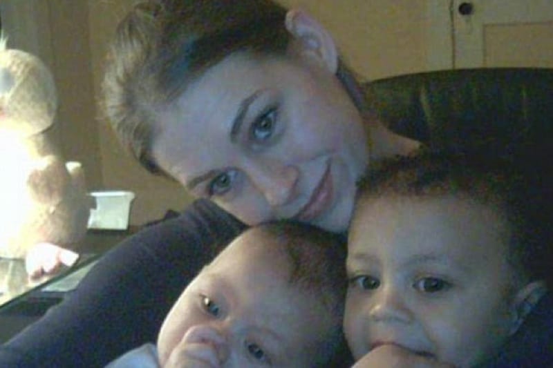 Laura Ackerson with her two young sons