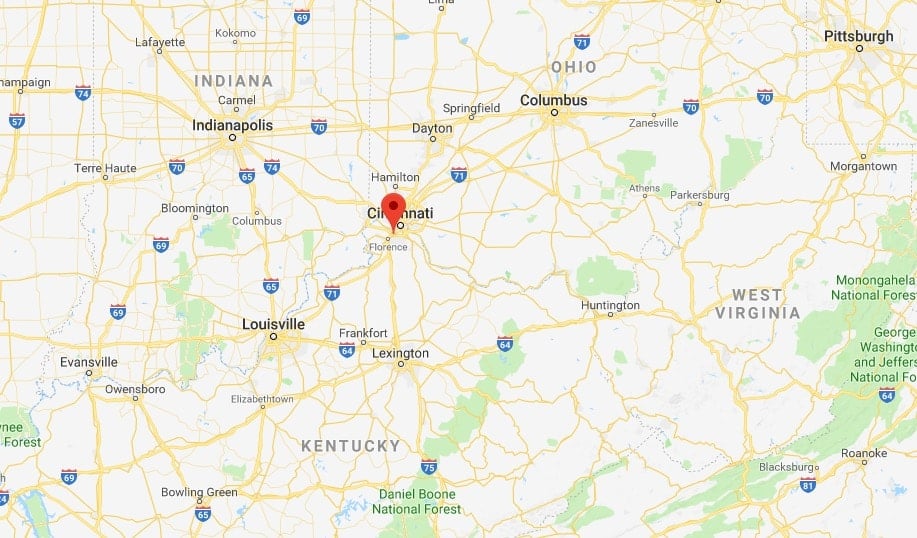 Edgewood, Kentucky map where Stephen and Adele Craven lived