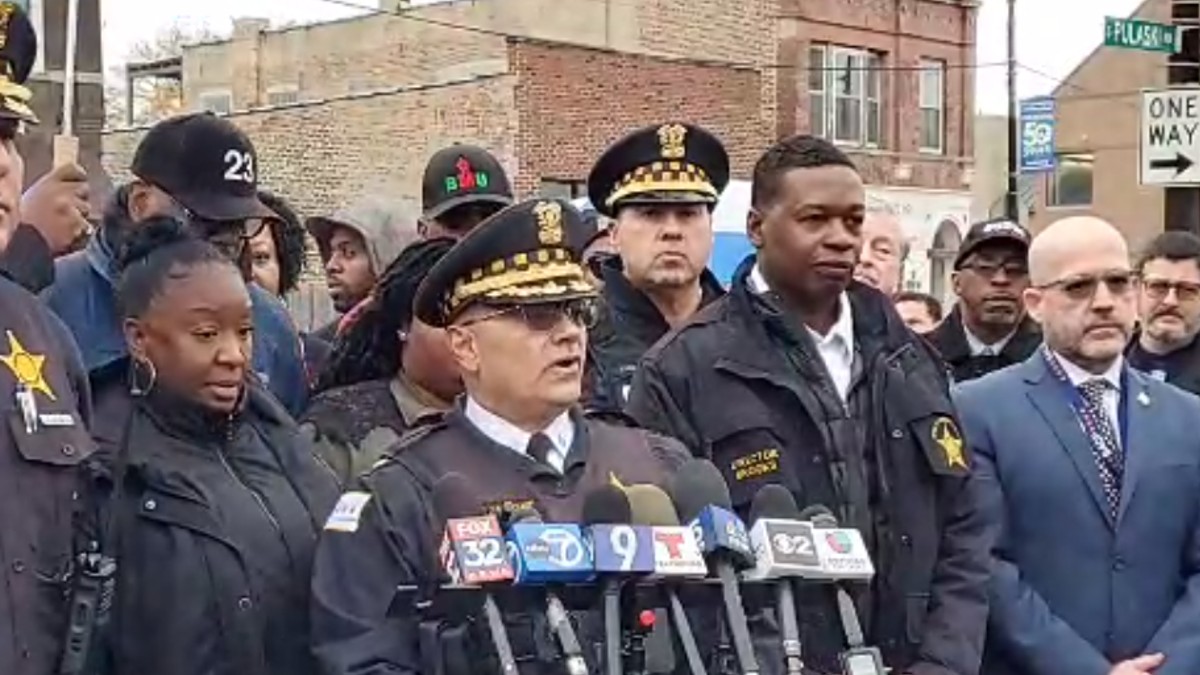 Press conference in Chicago