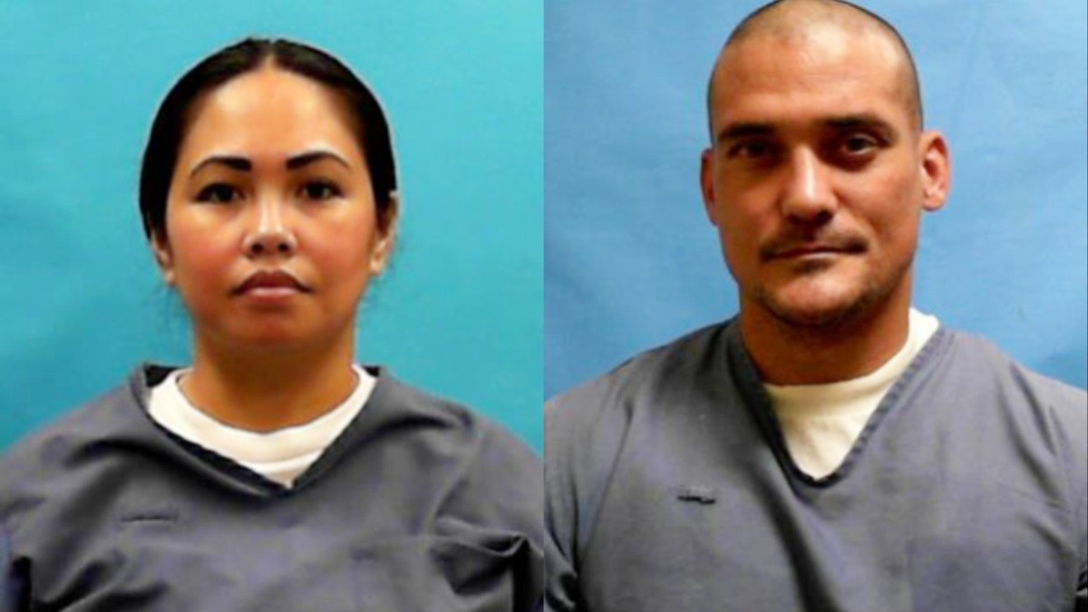 Mugshots of Sigfredo Garcia and Katherine Magbanua