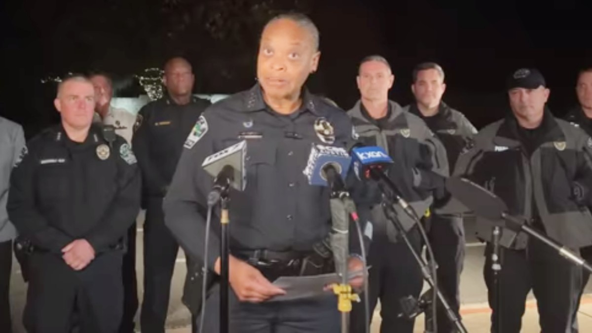 Austin PD chief gives a press conference on multiple shootings