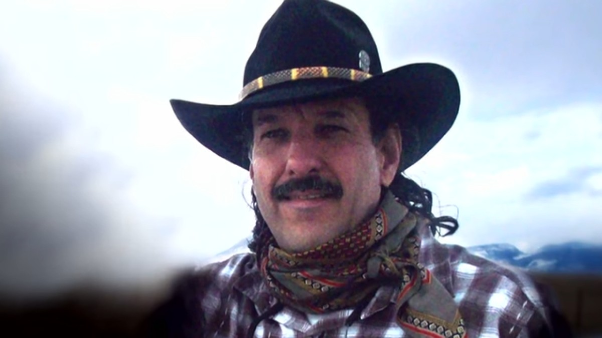Tim Newman posing in a cowboy hat