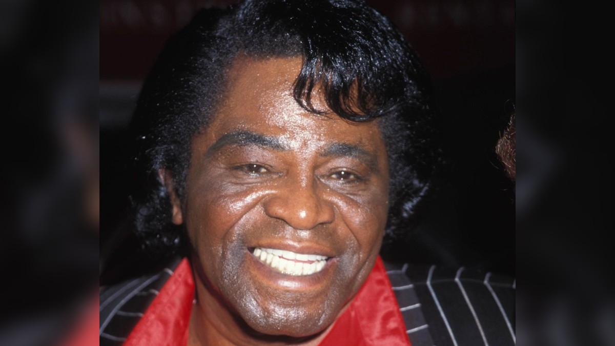 James Brown smiling in a 1999 pic from New York